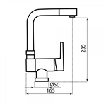 Vòi Rửa Chén Carysil G-0555P (màu xám tro, đen)